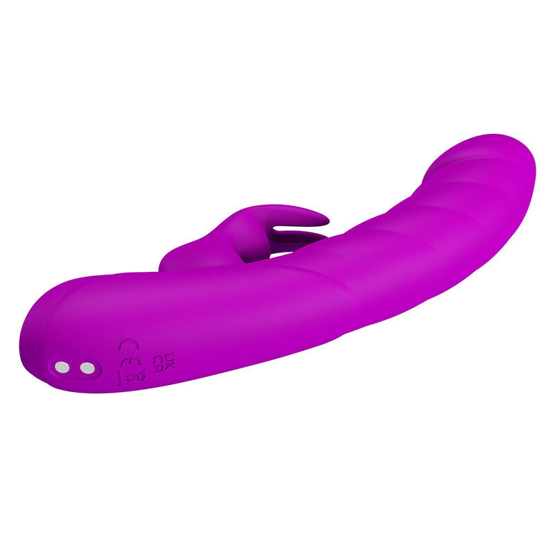 PRETTY LOVE - MONICA WIEDERAUFLADBARER DOPPEL-STIMULATIONSVIBRATOR FÜR G-PUNKT UND KLITORIS, LILA