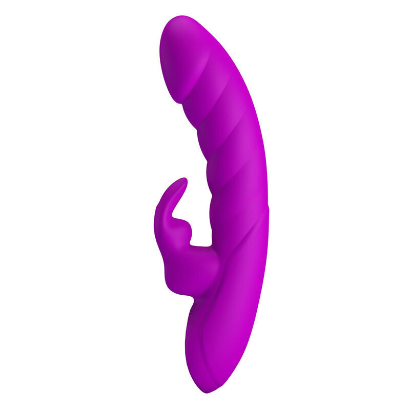 PRETTY LOVE - MONICA WIEDERAUFLADBARER DOPPEL-STIMULATIONSVIBRATOR FÜR G-PUNKT UND KLITORIS, LILA