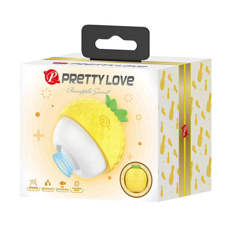PRETTY LOVE - WIEDERAUFLADBARER SAUG- UND STOSS-KLTORALSTIMULATOR GELB