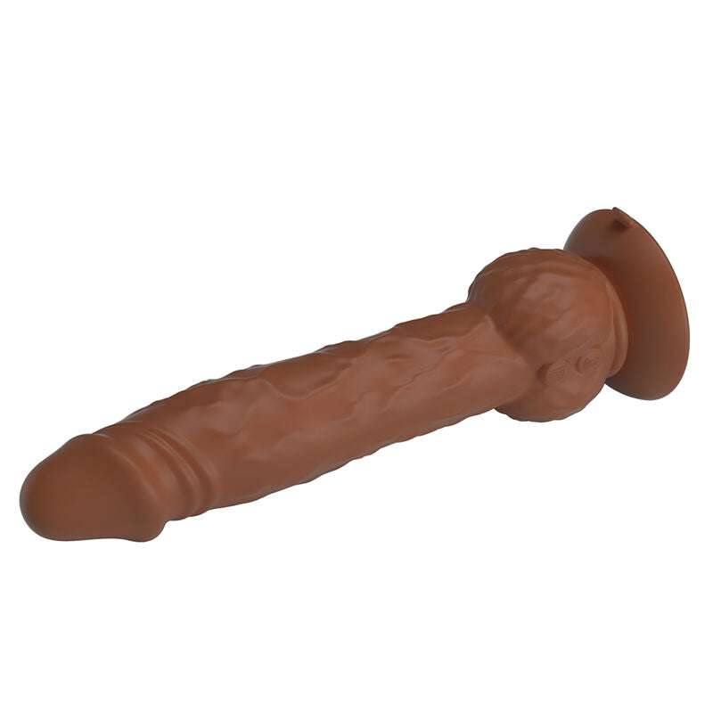 PRETTY LOVE - EREN STOSS-VIBRATIONSDILDO 20,5 CM Ø 4,5 CM BRAUN