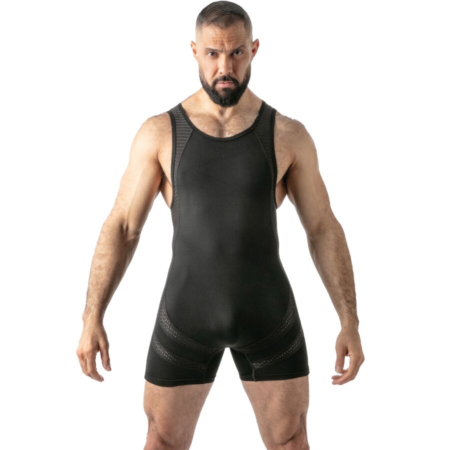 LOCKER GEAR - OPEN ACCESS SINGLET SCHWARZ XL