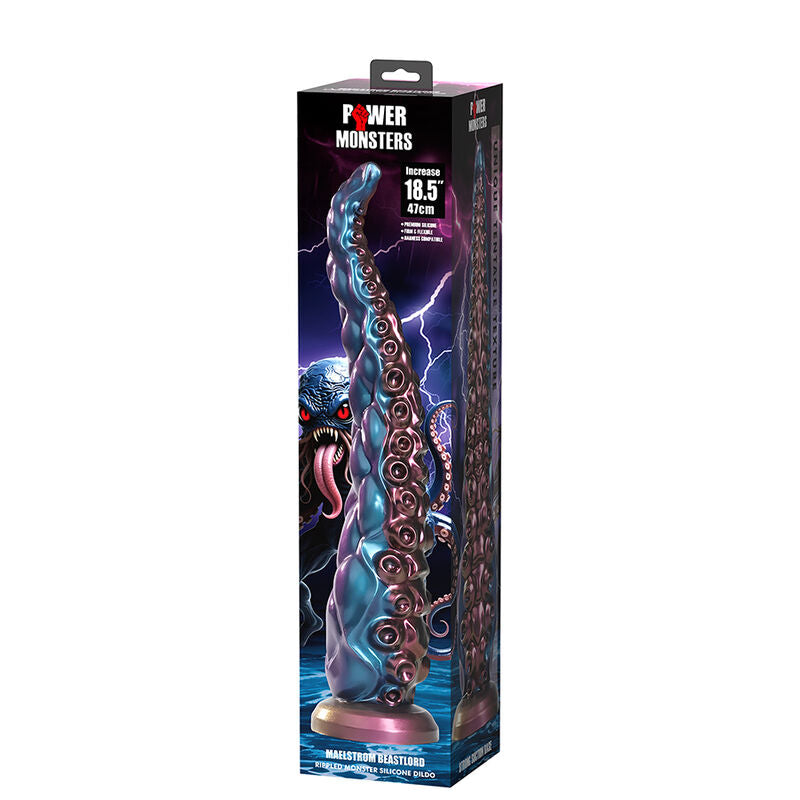 POWER MONSTERS - ABYSSAL TENTACLE TRICOLOR FANTASY SILIKONDILDO 46 CM Ø 7 CM