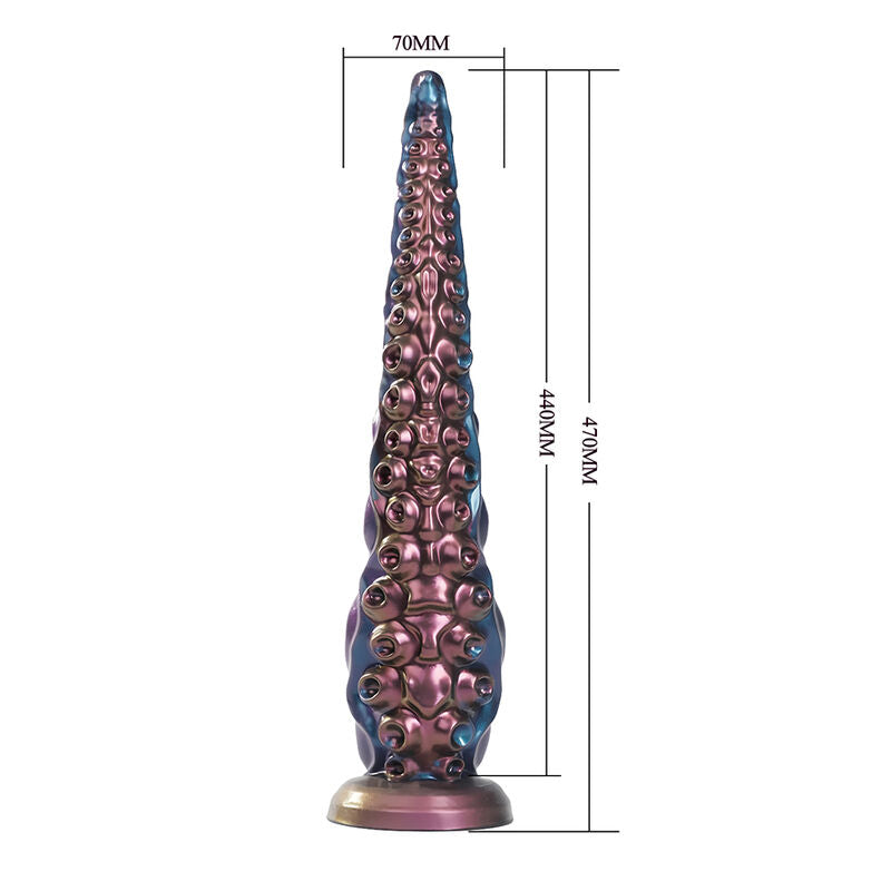 POWER MONSTERS - ABYSSAL TENTACLE TRICOLOR FANTASY SILIKONDILDO 46 CM Ø 7 CM