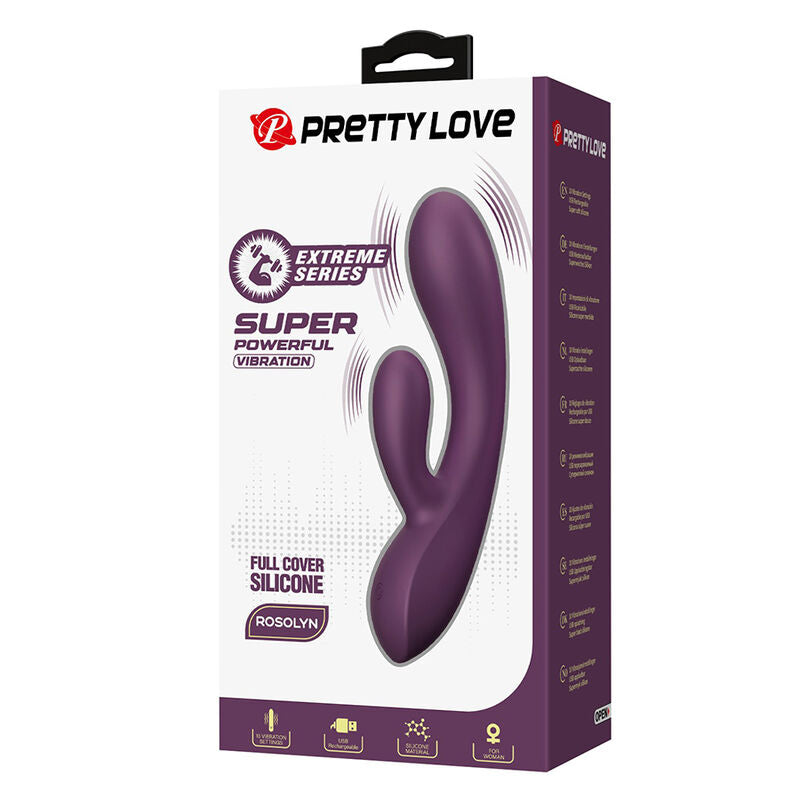 PRETTY LOVE - ROSOLYN WIEDERAUFLADBARER HASENVIBRATOR MIT 10 FUNKTIONEN