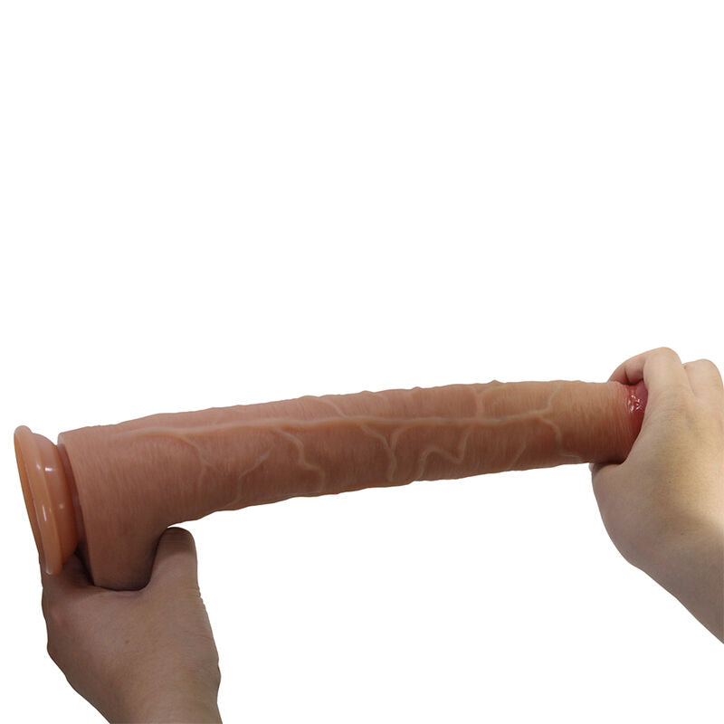 PRETTY LOVE - TERIN PLUS REALISTISCHER SILIKONDILDO MIT SAUGNAPF 37,6 CM Ø 5,5 CM