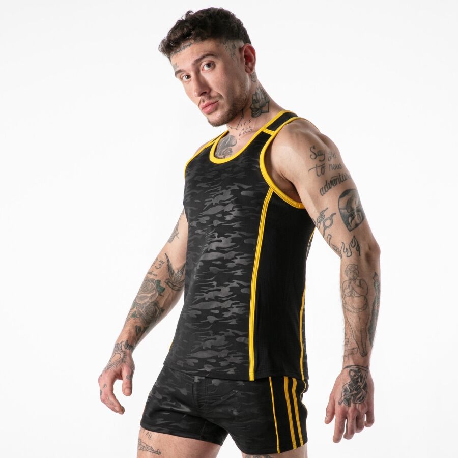 LOCKER GEAR - VOLLSTÄNDIGER MILITÄRZUGANG TANKTOP GELB S