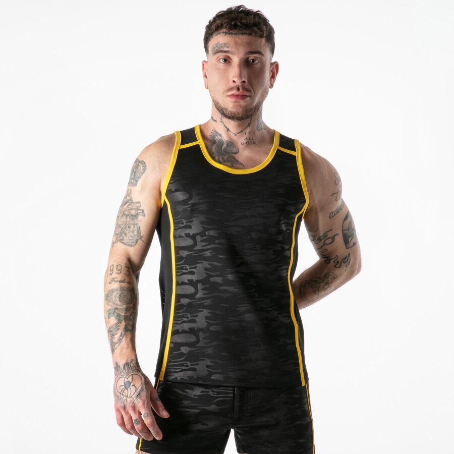 LOCKER GEAR - VOLLSTÄNDIGER MILITÄRZUGANG TANKTOP GELB L