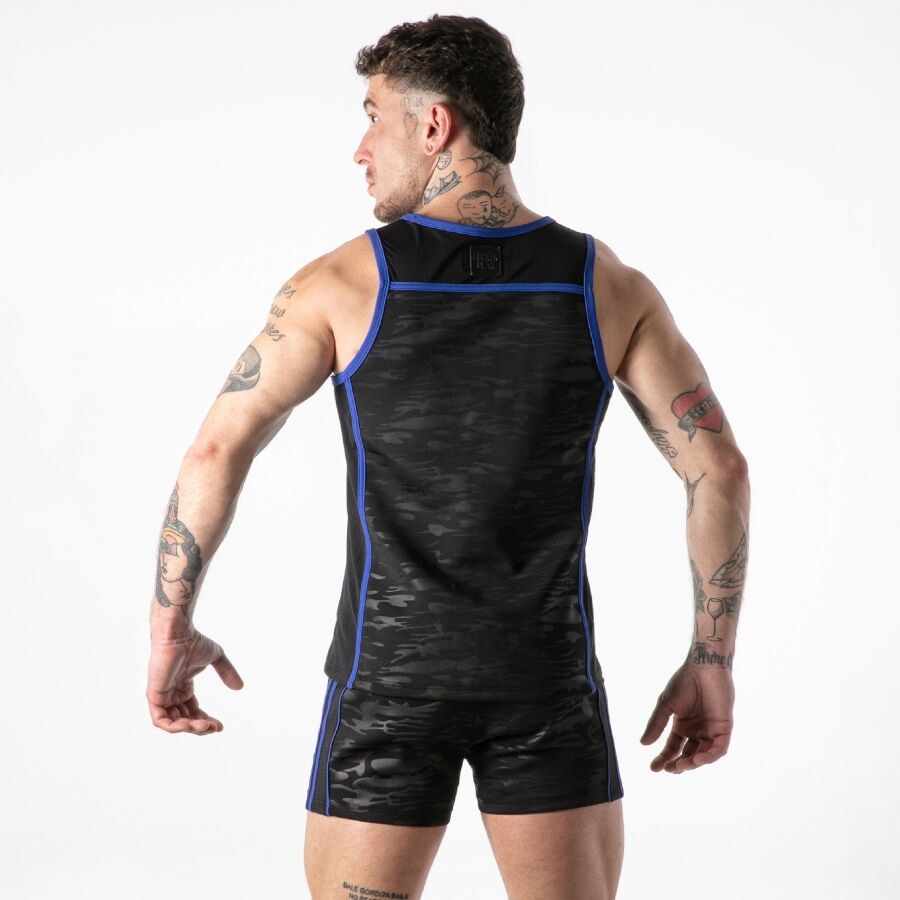LOCKER GEAR - VOLLSTÄNDIGER MILITÄRZUGRIFF TANKTOP BLAU L