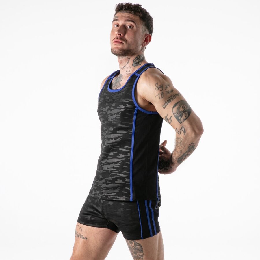 LOCKER GEAR - VOLLSTÄNDIGER MILITÄRZUGRIFF TANKTOP BLAU L