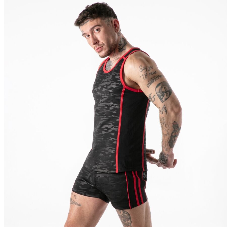LOCKER GEAR - VOLLSTÄNDIGER MILITÄRZUGRIFF TANKTOP RED M