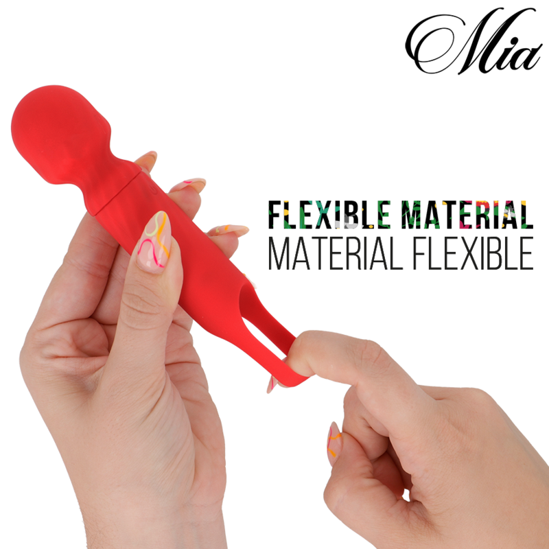 Mia – Lucy Ellen USB-Aufladbarer Mini-Stäbchen-Massagegerät Rot