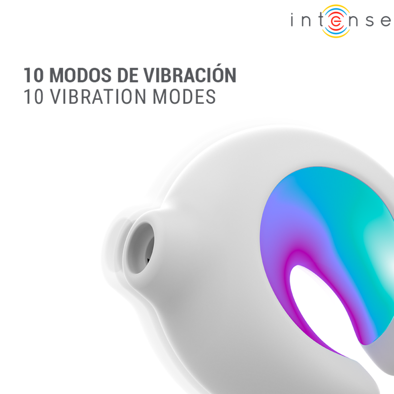 Intense – Aston USB-Aufladbarer Klitoralstimulator mit Saugfunktion und Vibration, Weiß