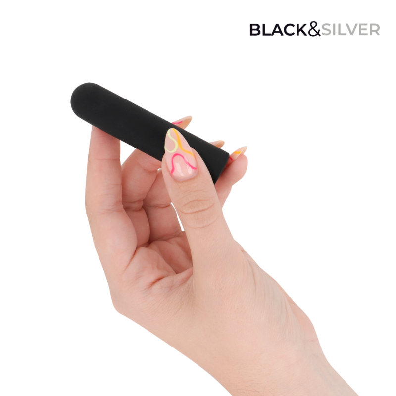 Black & Silver – Jacob USB-Aufladbarer Vibrationskugel Schwarz