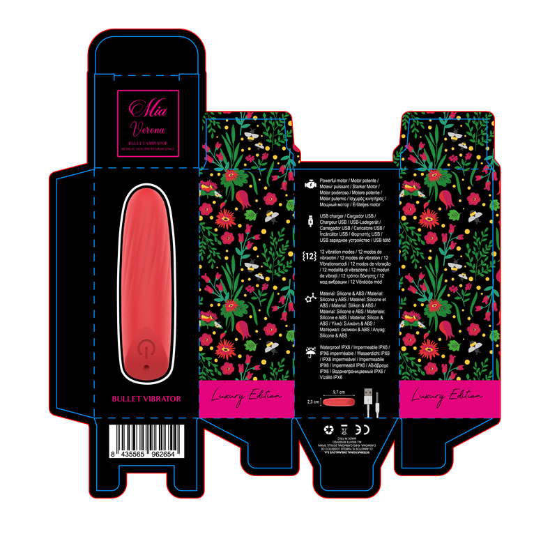 Mia – Lucy Ellen USB-Aufladbarer Mini-Vibrator Rot