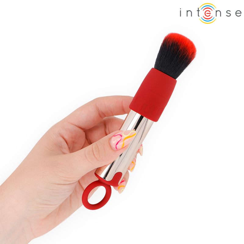 Intense – Tom USB-Aufladbarer Vibrierender Make-Up-Pinsel Rot