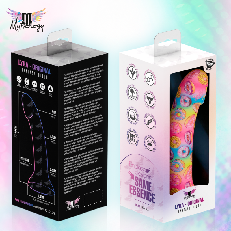 Mythology – Lyra 2 Silikondildo 19 cm Ø 3,3 cm Donuts