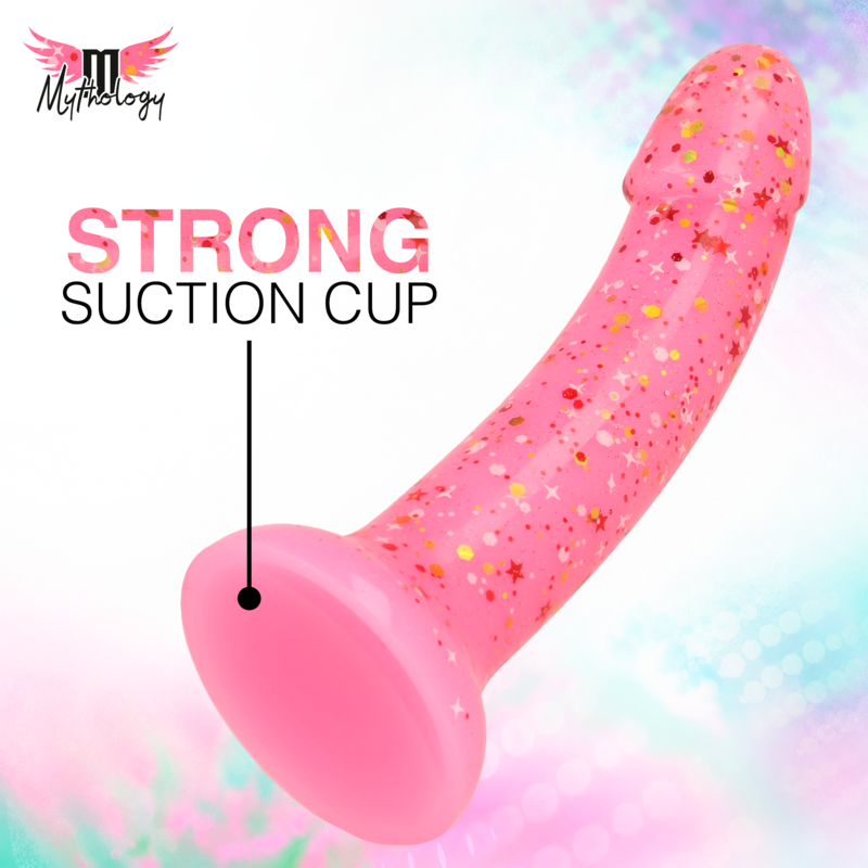 Mythology – Lyra 6 Silikondildo 17 cm Ø 3,6 cm Rosa Rot Gesprengt