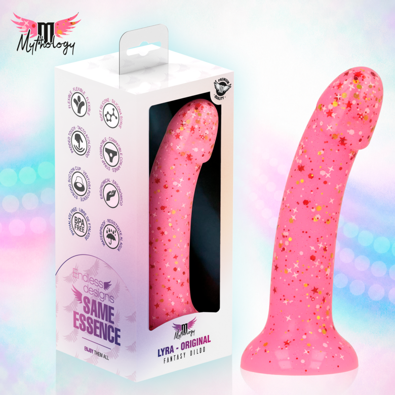 Mythology – Lyra 6 Silikondildo 17 cm Ø 3,6 cm Rosa Rot Gesprengt