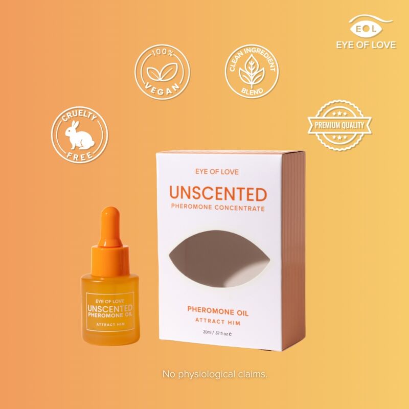 EYE OF LOVE – PHEROMONHALTIGES PARFÜMÖL FÜR FRAUEN, GERUCHSNEUTRAL, 20 ML