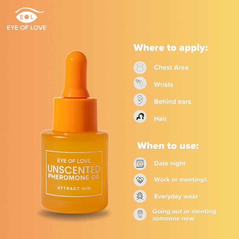 EYE OF LOVE – PHEROMONHALTIGES PARFÜMÖL FÜR FRAUEN, GERUCHSNEUTRAL, 20 ML