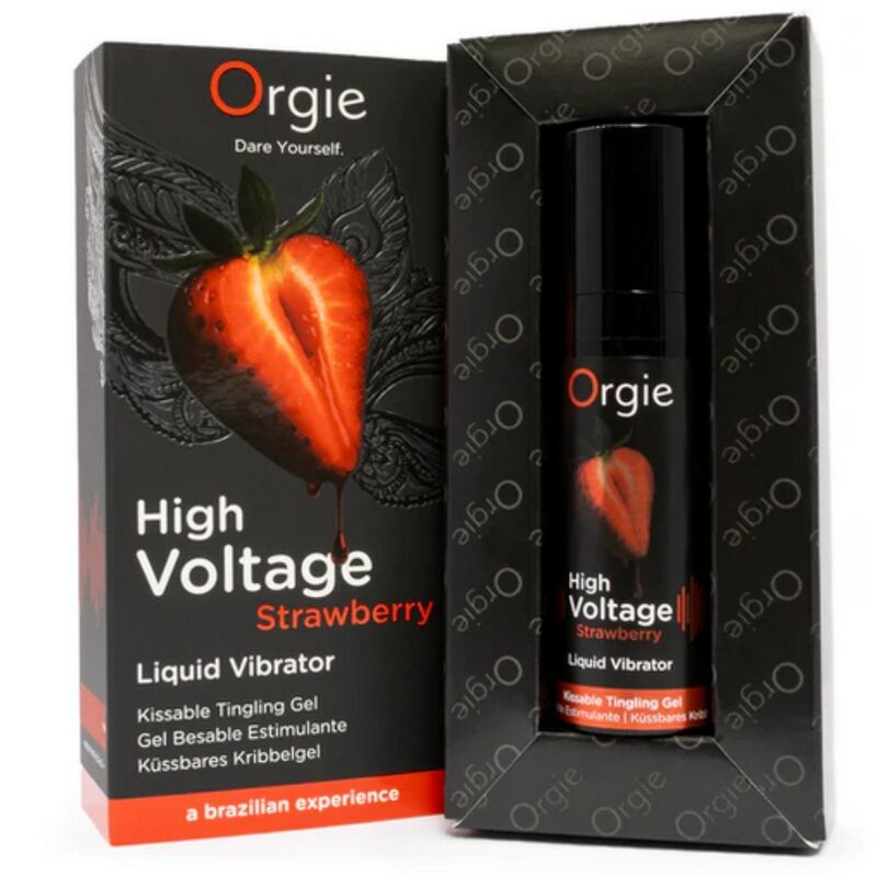 ORGIE - HIGH VOLTAGE ERDBEERE EXTRA STARKER, KÜSSERLICHER FLÜSSIGVIBRATOR 15 ML