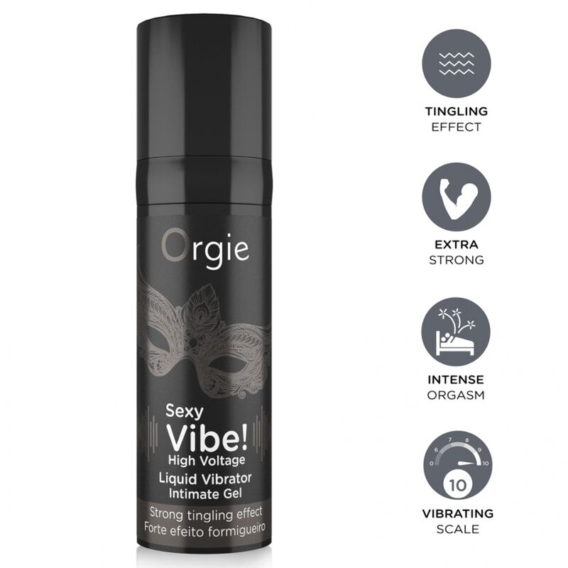 ORGIE - SEXY VIBE! EXTRA STARKER FLÜSSIGKEITSVIBRATOR MIT HOCHSPANNUNG, 15 ML