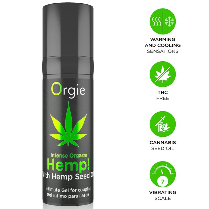ORGIE - HANF! INTENSIVES ORGASMUS, VIELFÄLTIGE EMPFEHLUNGEN, INTIM-GEL 15 ML