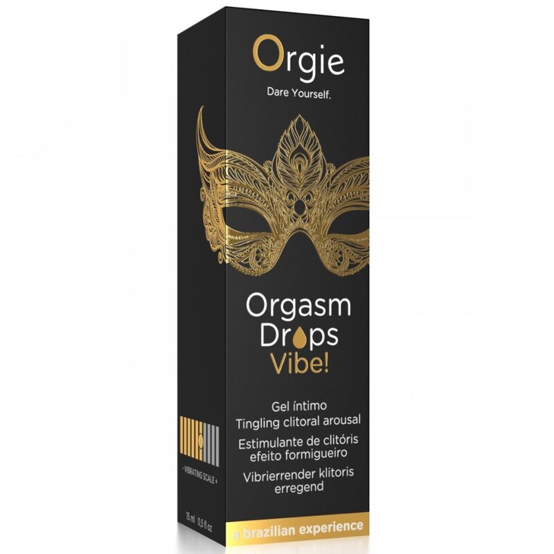 ORGIE - ORGASMUS-TROPFEN-VIBULATOR! VIBRIERENDER KLITORISTISCHER ERMÖGLICHUNGSSPANNER 15 ML
