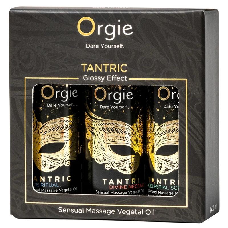 ORGIE - TANTRISCHE MINI-KOLLEKTION: SENSUELLE MASSAGEÖLE 3 X 30 ML