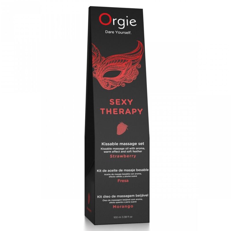 ORGIE - LIPPENMASSAGE ERDBEER KUSSBARES MASSAGESET 100 ML