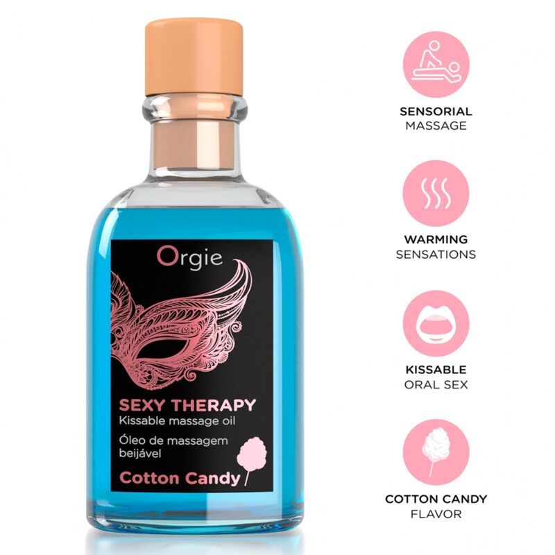 ORGIE - LIPPENMASSAGE-SET MIT ZUCKERWATTE, 100 ML