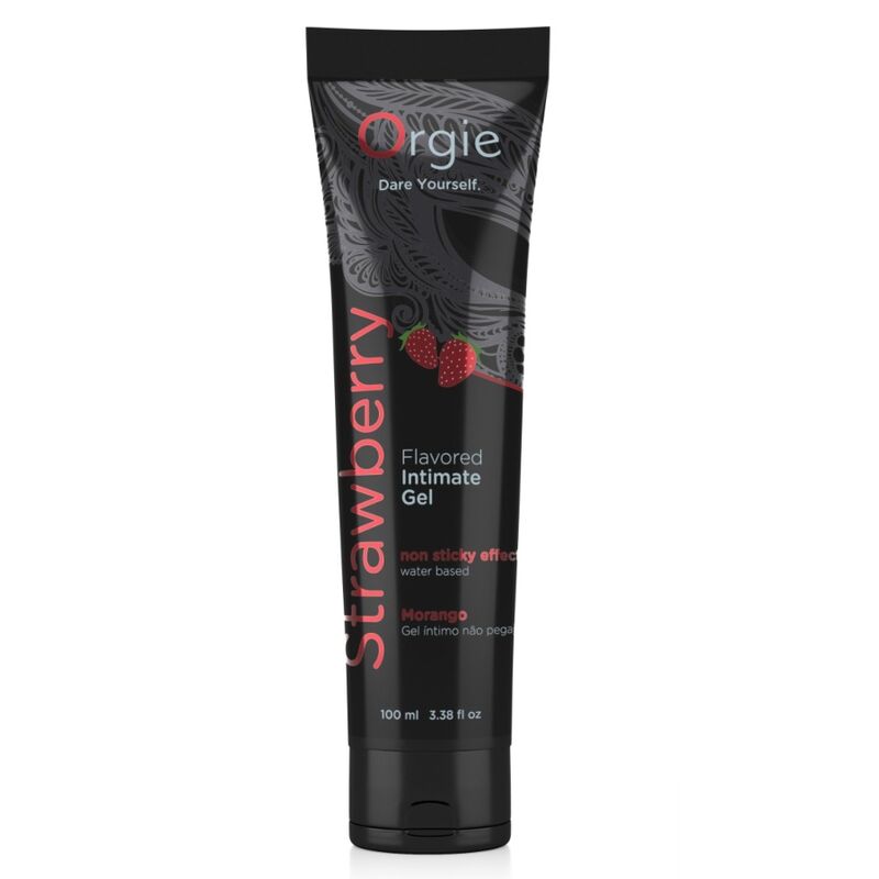 ORGIE - GLEITGEL-TUBE ERDBEERE, KUSSBAR, WASSERBASIERT, 100 ML