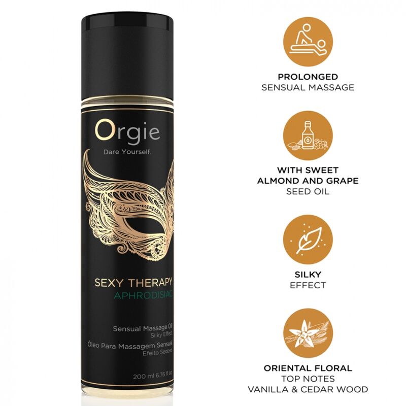 ORGIE - SEXY THERAPY APHRODISIAC SINUAL MASSAGE OIL 200 ML