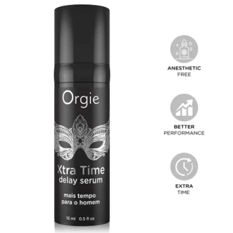 ORGIE - XTRA TIME SILIKON-VERZÖGERUNGSSERUM, ANÄSTHETIKFREI, 15 ML