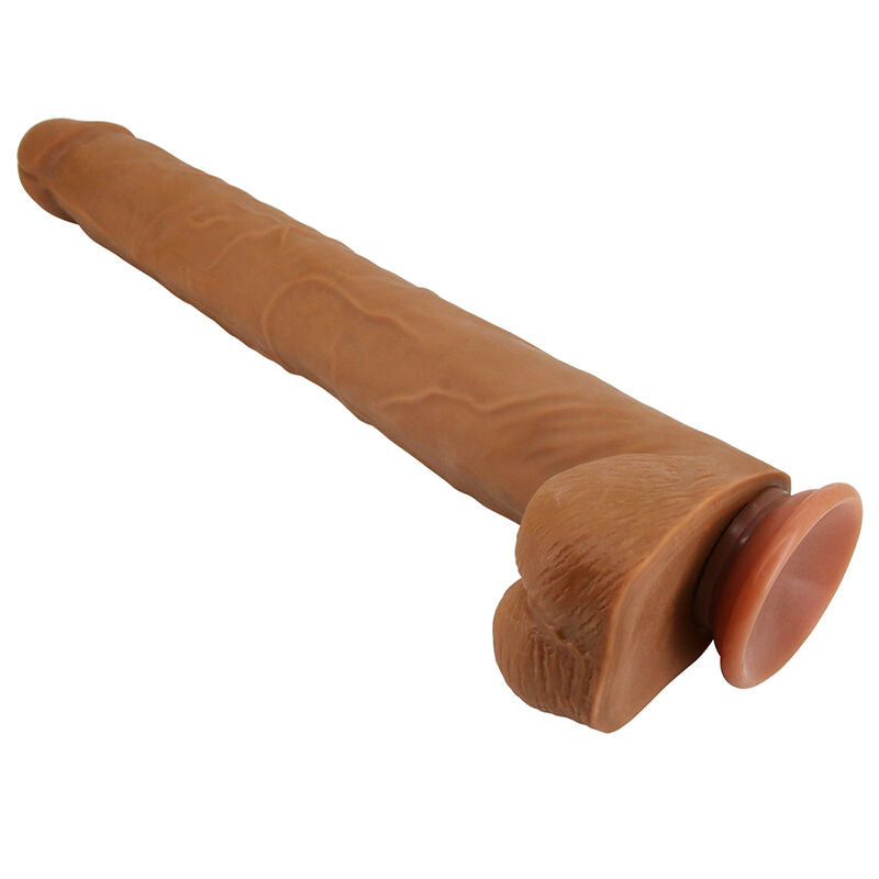 PRETTY LOVE - VIGGO REALISTISCHER, WEICHES HAUTGLEITENDER DILDO, 36,5 CM, BRAUN