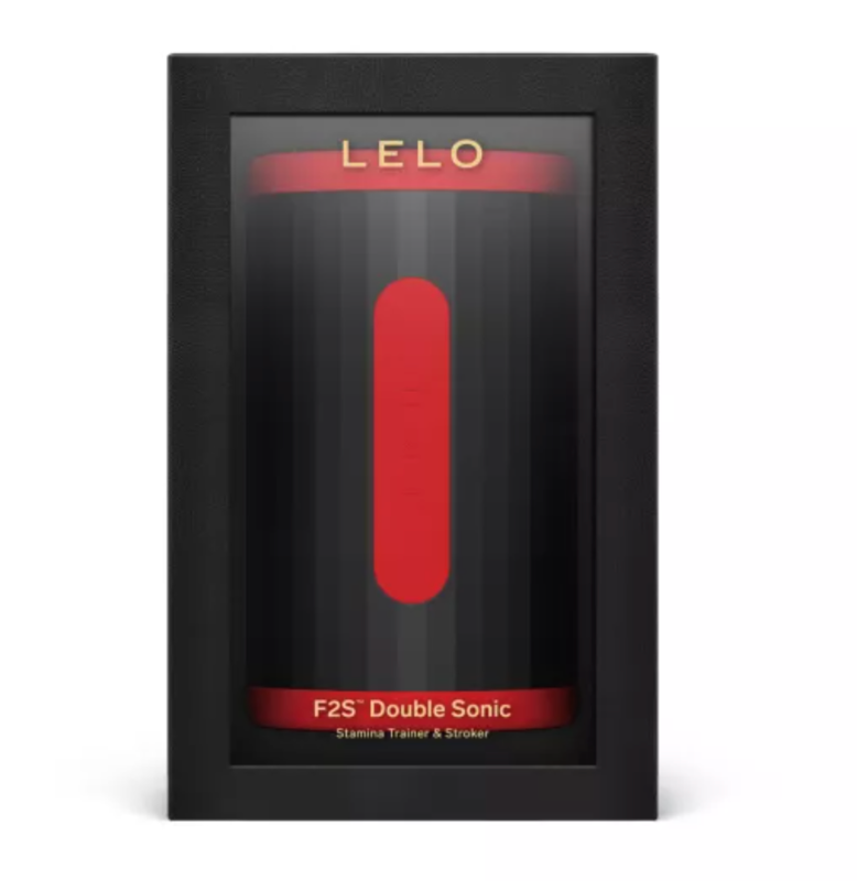 LELO - F2S DOUBLE SONIC MALE STROKER MIT DUALER SCHALLSTIMULATION ROT