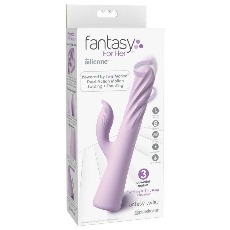 FANTASY FOR HER - FANTASY TWIST VIBRATOR MIT DREH- UND DRUCKFUNKTION (LILA)