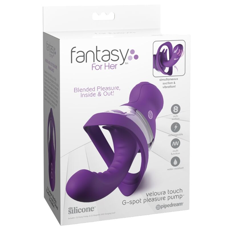 FANTASY FOR HER - VELOURA TOUCH G-PUNKT-LUSTIKPUMPE LILA G-PUNKT-INTIMUMPUMPE