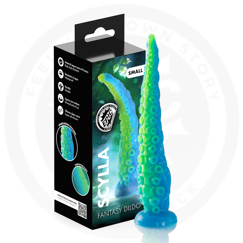 EPIC - SCYLLA DILDO DÜNNER TENTAKEL FLUORESZENZIERT KLEINE GRÖSSE