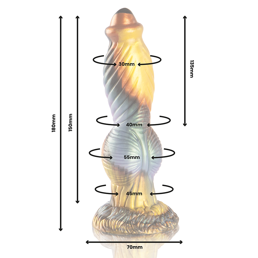EPIC - PHOENIX DILDO DIE WIEDERAUFNAHME DES VERGNÜGENS WIEDERAUFLADBARE FERNBEDIENUNG