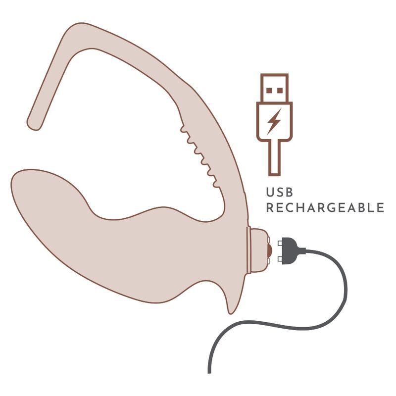 Rocks-Off – Nova Zenturian Vibrierender Prostatapulver mit Ringen, 16 Modi, Dunkelblau