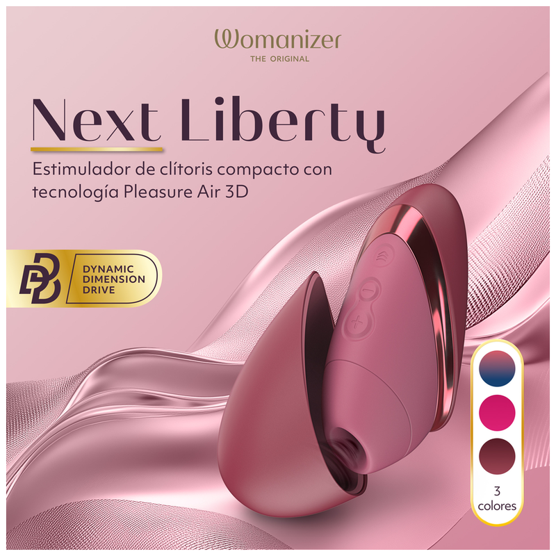 WOMANIZER - NEXT LIBERTY 3D PLEASURE AIR KLITORALSTIMULATOR BORDEAUX