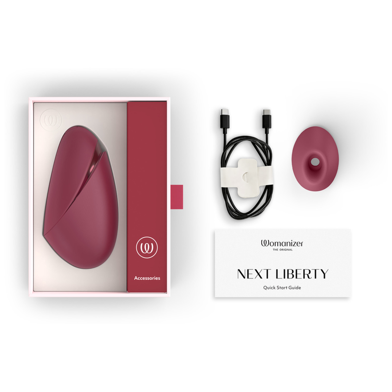 WOMANIZER - NEXT LIBERTY 3D PLEASURE AIR KLITORALSTIMULATOR BORDEAUX
