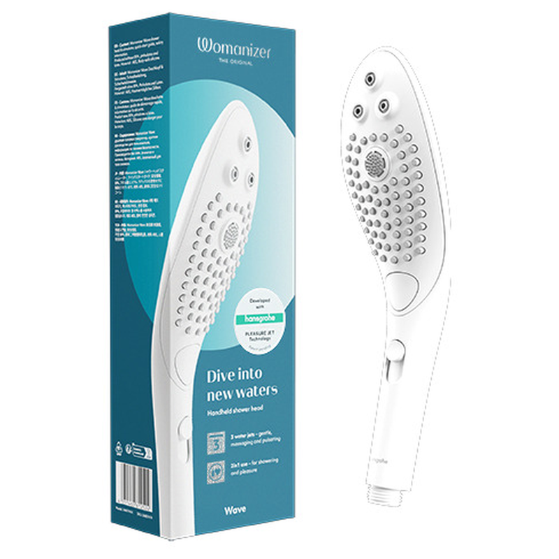 Womanizer – Wave Klitoralstimulierender Duschkopf Weiß