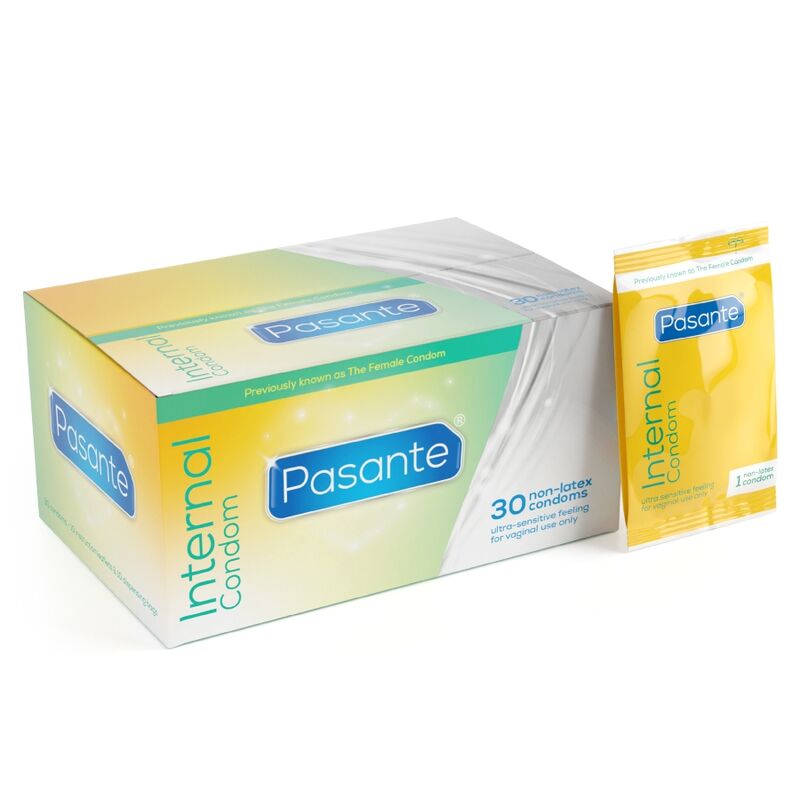 Pasante – Innere Frauenkondoms, Packung mit 30 Stücken