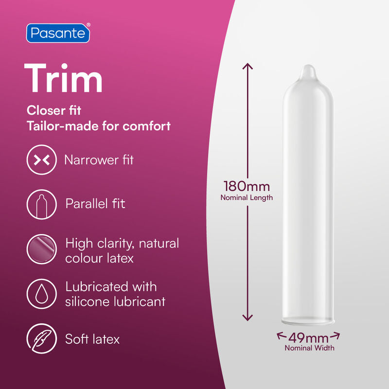 Pasante – Kondome Trim Closer Fit Beutel 144 Einheiten