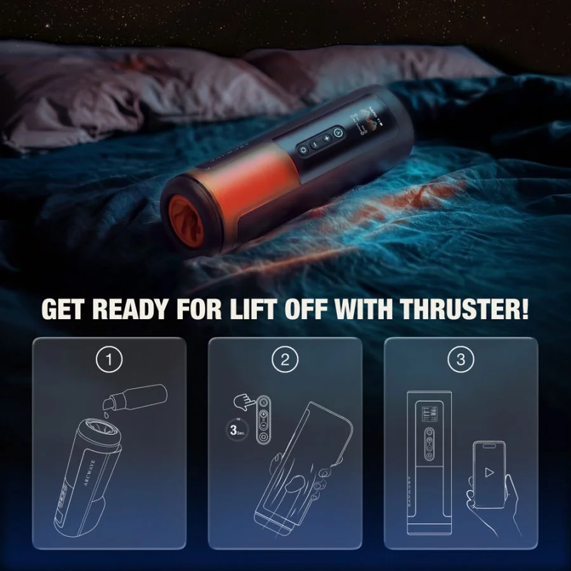 ARCWAVE - THRUSTER AUTOMATISCHER MÄNNLICHER STROKER MIT STOSSBEWEGUNG, ROTATION UND STEUERUNG