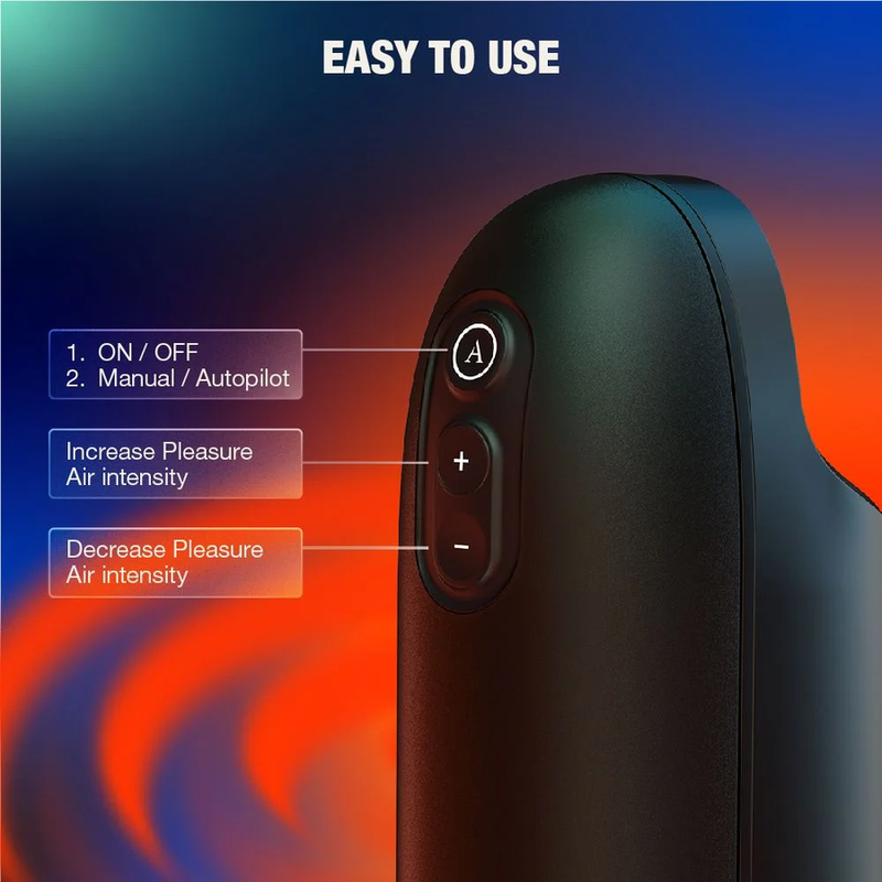 ARCWAVE - ION 2 MÄNNLICHER STROKER MIT PULSIERENDER LUFTWELLENSTIMULATION SCHWARZ