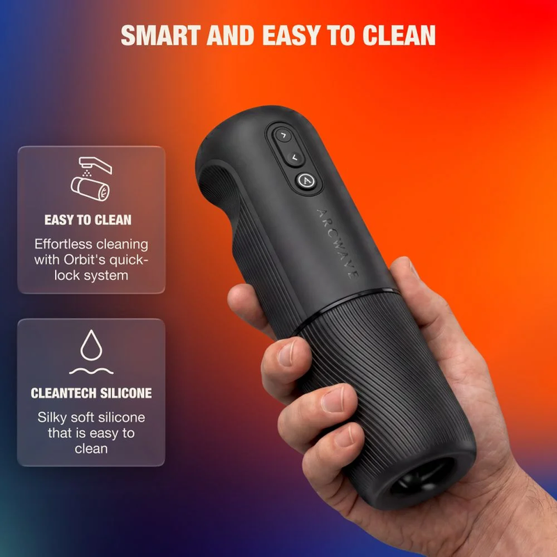 ARCWAVE - ORBIT 360° DREHBARER MÄNNLICHER MASTURBATOR MIT APP-STEUERUNG SCHWARZ
