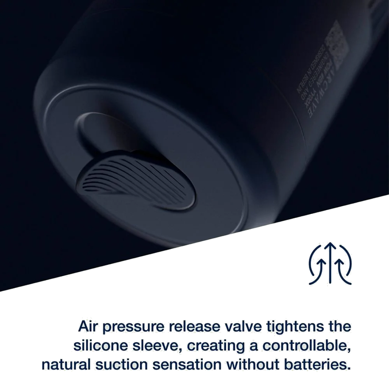 ARCWAVE - POW MANUELLER STROKER MIT SAUGKONTROLLE BLAU